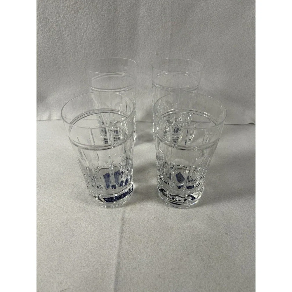 Rogaska Gallia Set 4 Crystal Highball Tumbler Glasses 5 3/8